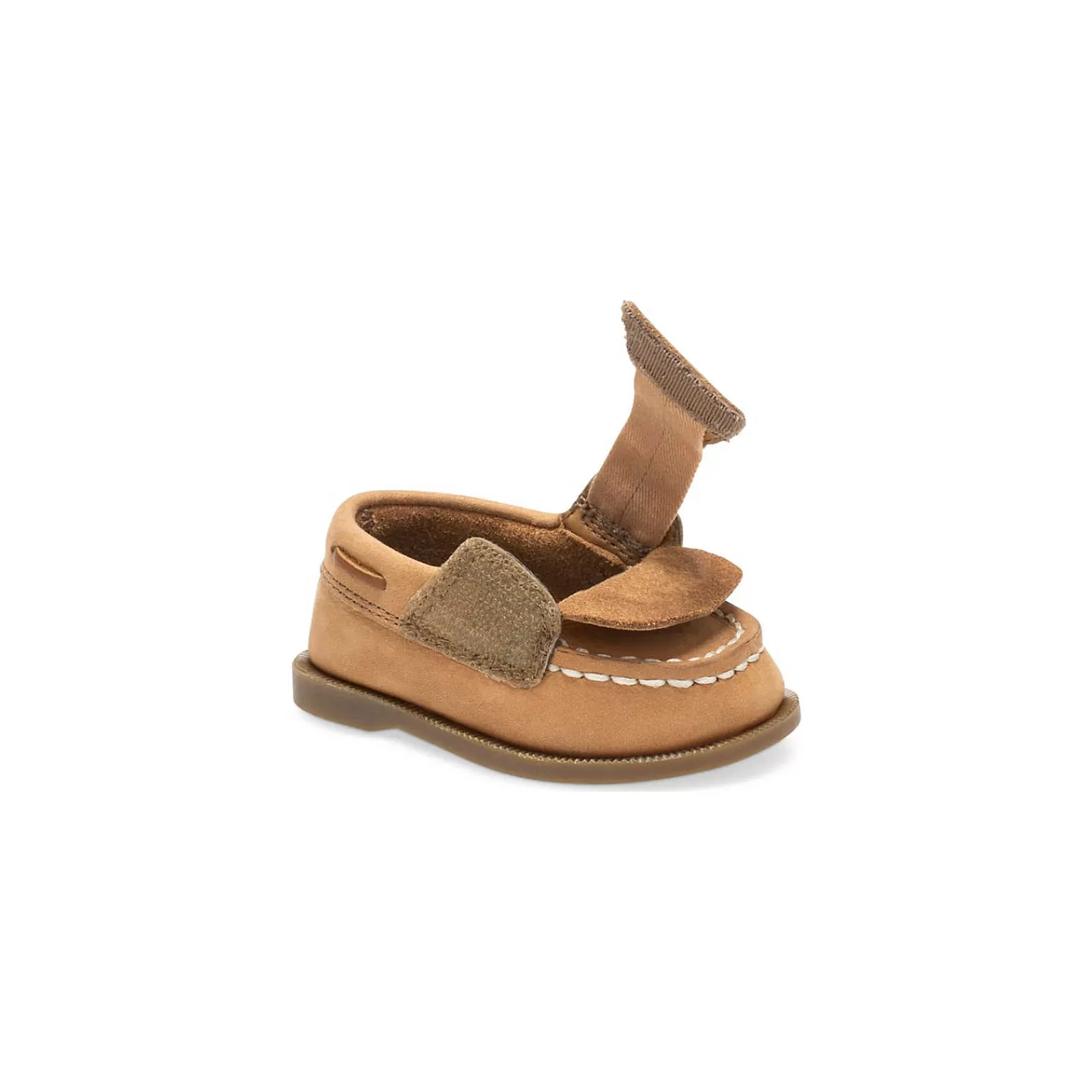 Sperry Little Kid's Authentic Original™ Crib Hook & Loop Boat Shoe Sahara Cheap