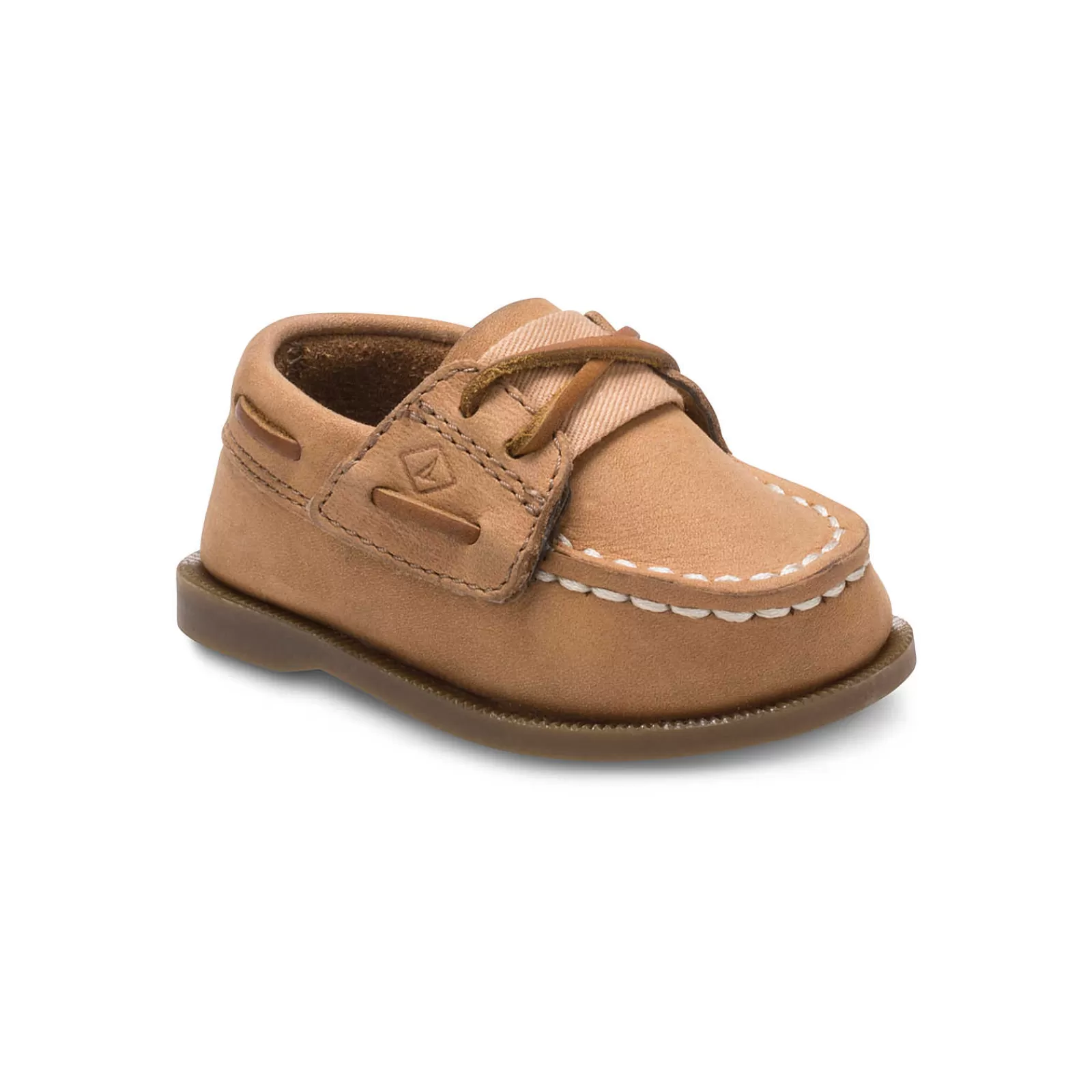Sperry Little Kid's Authentic Original™ Crib Hook & Loop Boat Shoe Sahara Cheap