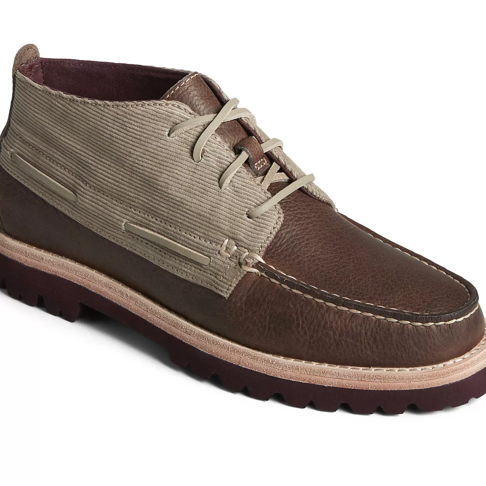 Sperry Men's Authentic Original™ Chukka Corduroy Boot Taupe Cheap