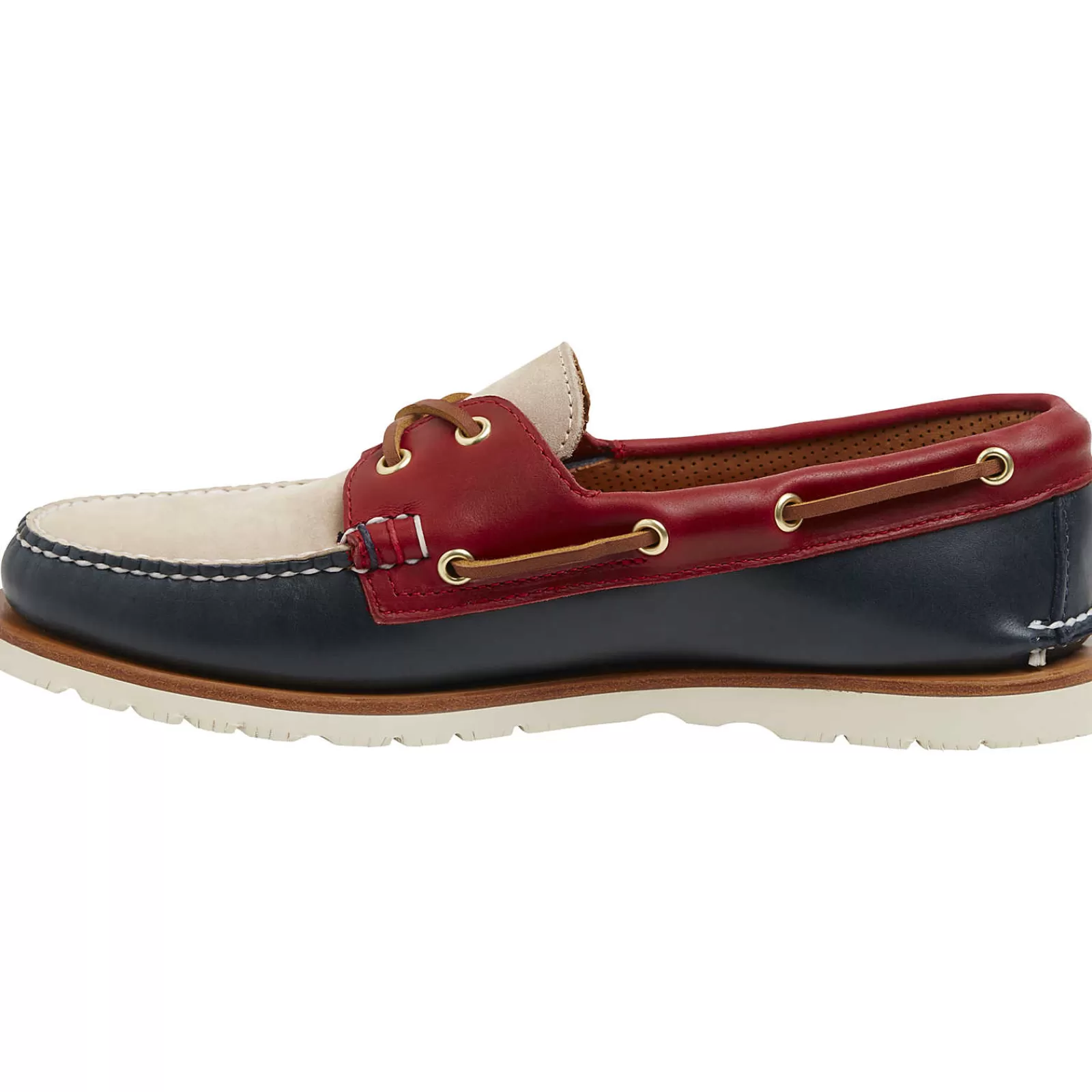 Sperry Men's Gold Cup™ Authentic Original™ Handcrafted in Maine Tri-Tone Boat Shoe Navy/Red/Ivory Cheap