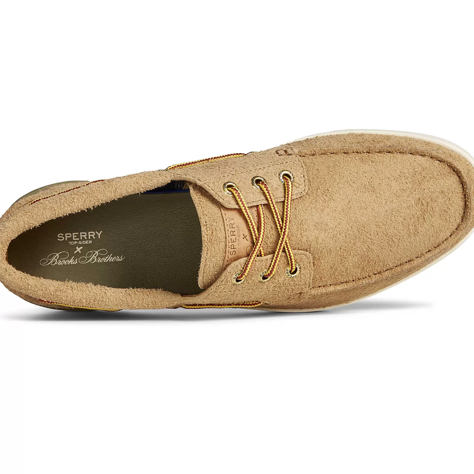 Sperry Men's x Brooks Brothers Authentic Original™ 3-Eye Cup Boat Shoe Tan Outlet