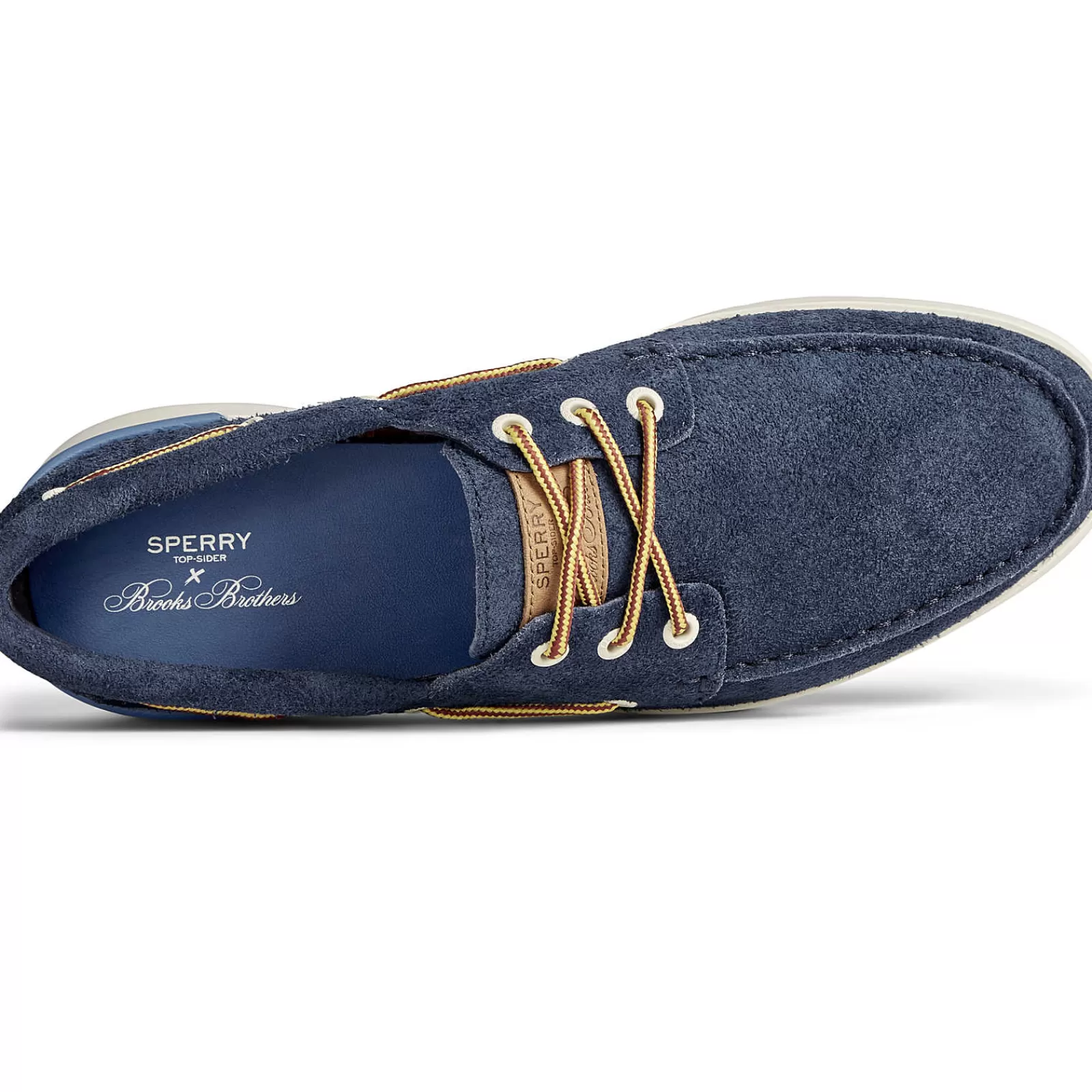 Sperry Men's x Brooks Brothers Authentic Original™ 3-Eye Cup Boat Shoe Navy Cheap