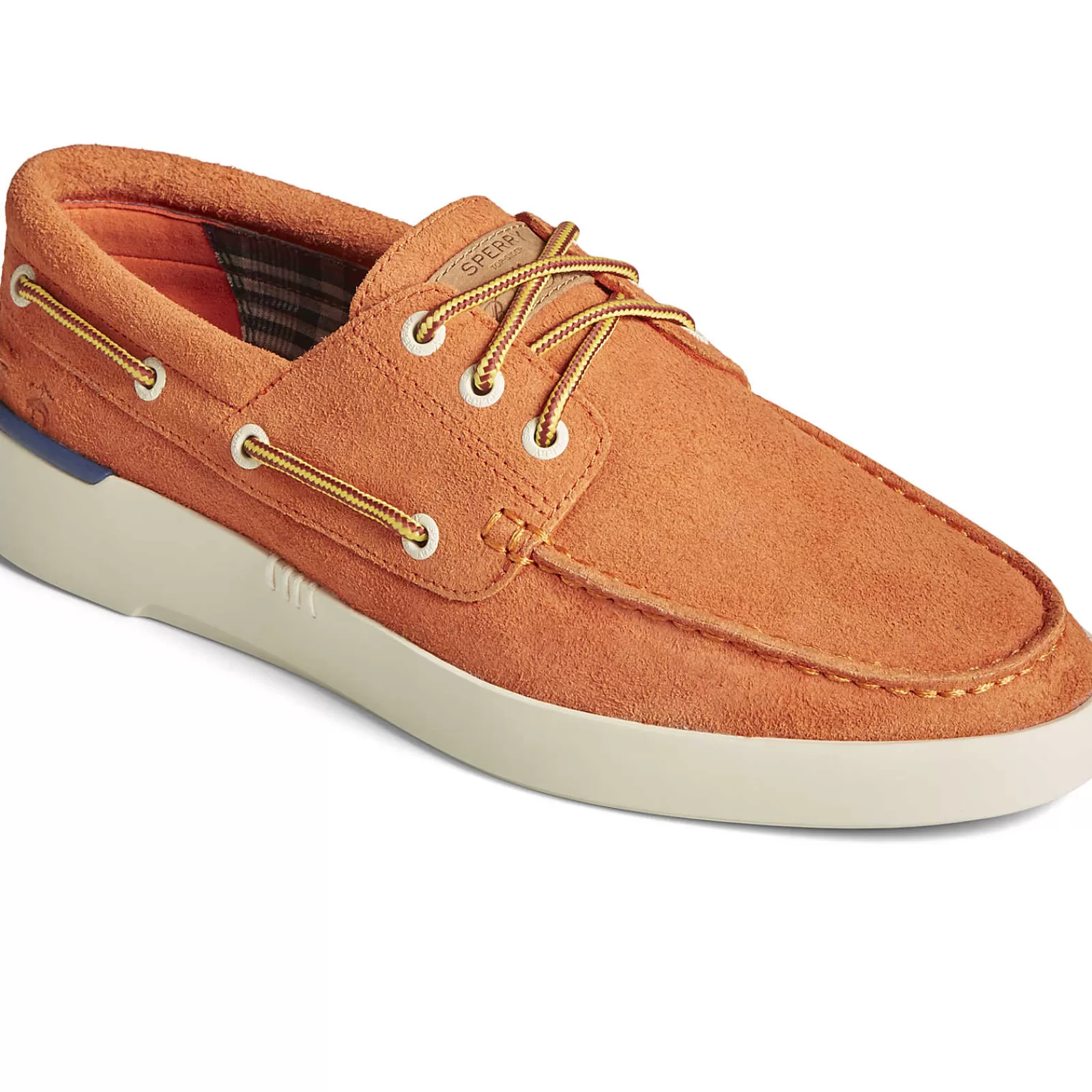 Sperry Men's x Brooks Brothers Authentic Original™ 3-Eye Cup Boat Shoe Orange Outlet