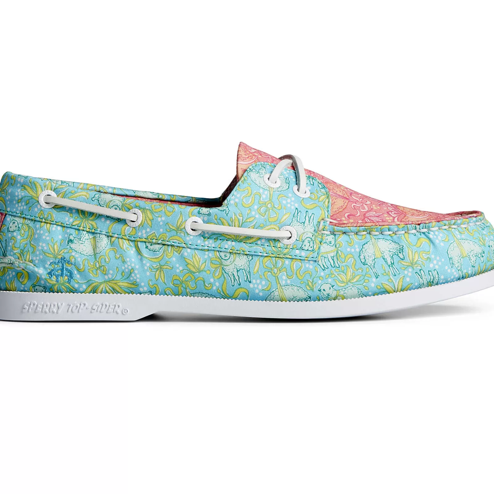 Sperry Men&#39;s x Brooks Brothers Authentic Original&trade; Boat Shoe Pink Multi Flash Sale