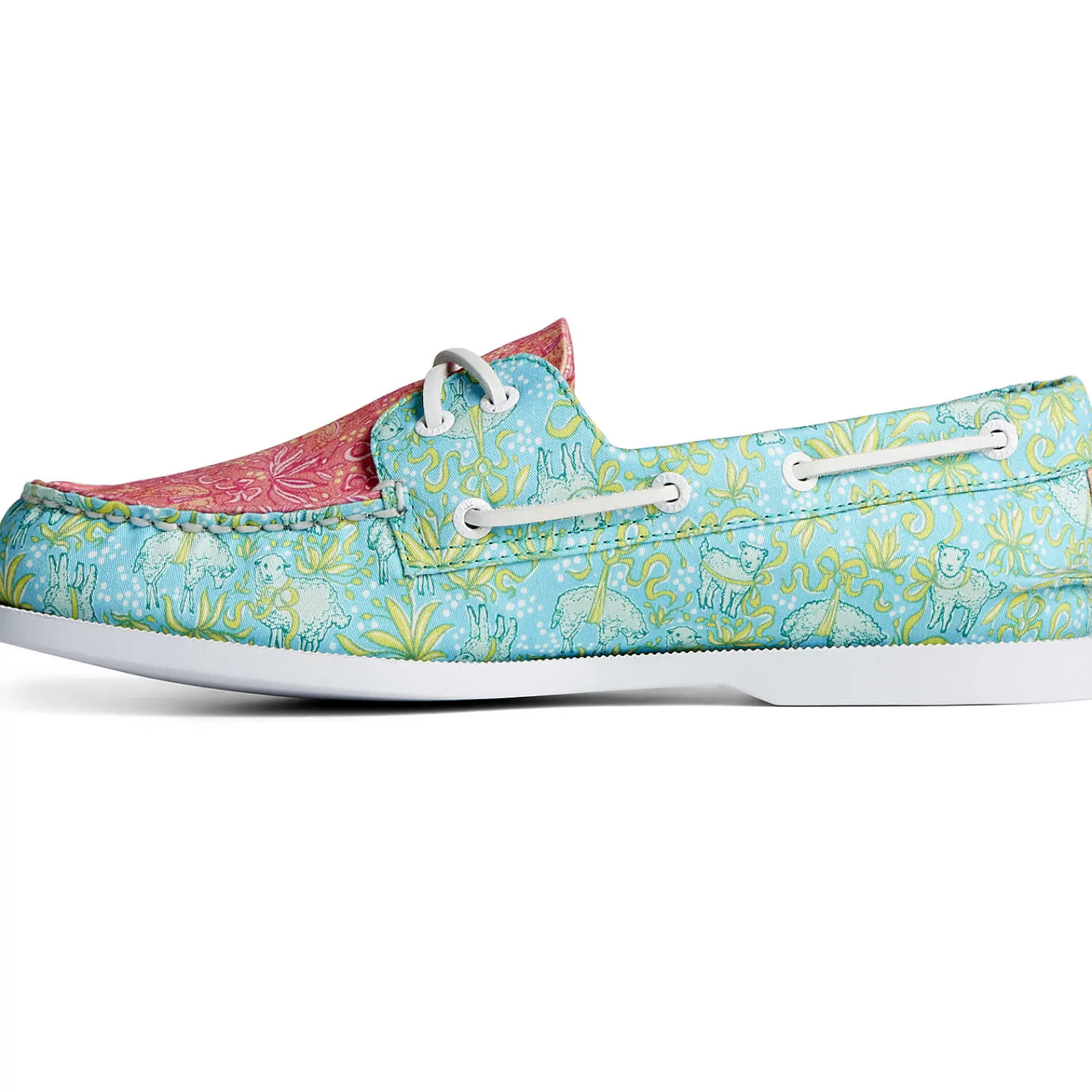 Sperry Men's x Brooks Brothers Authentic Original™ Boat Shoe Pink Multi Flash Sale