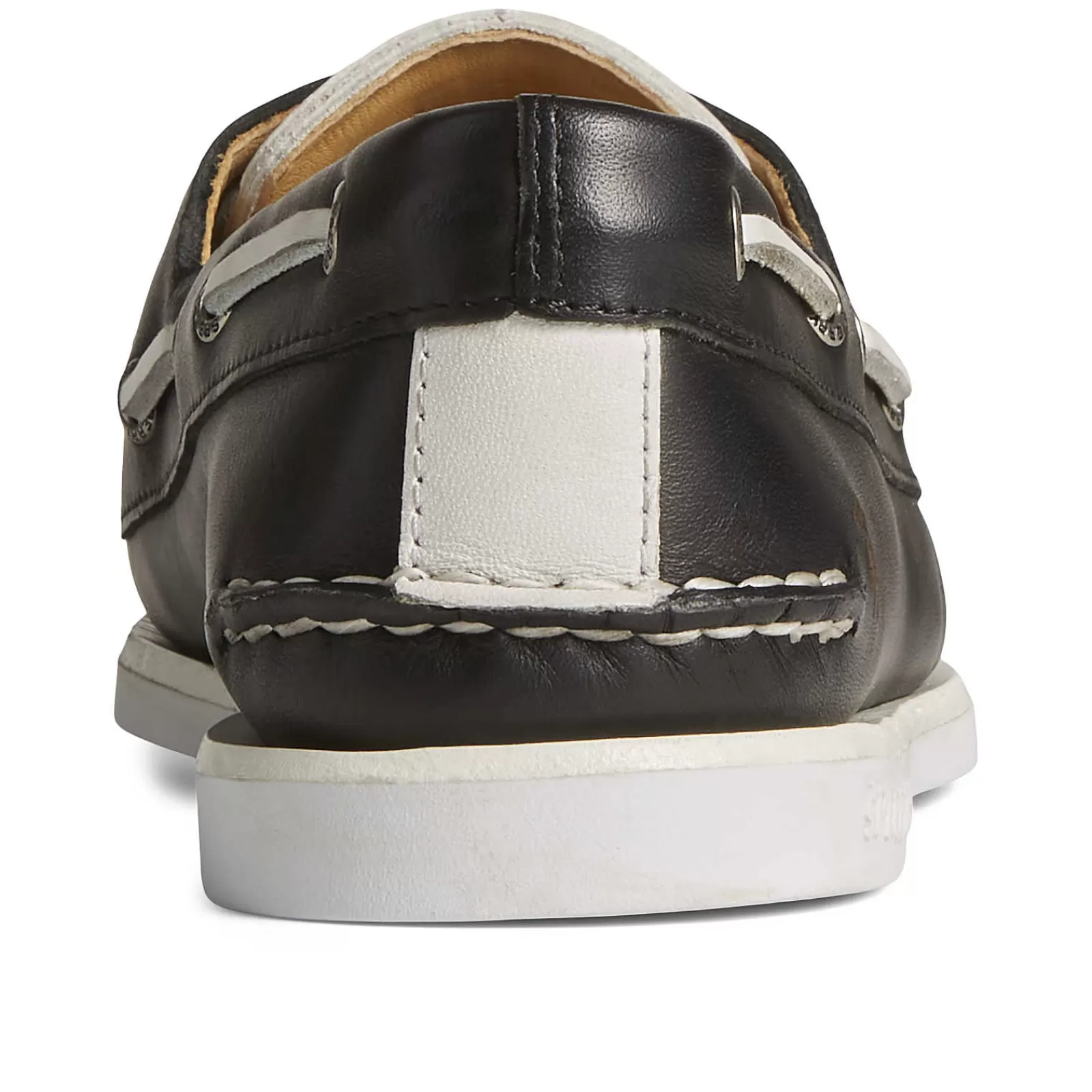 Sperry Men's x Brooks Brothers Authentic Original™ Kiltie Boat Shoe Black/White Cheap