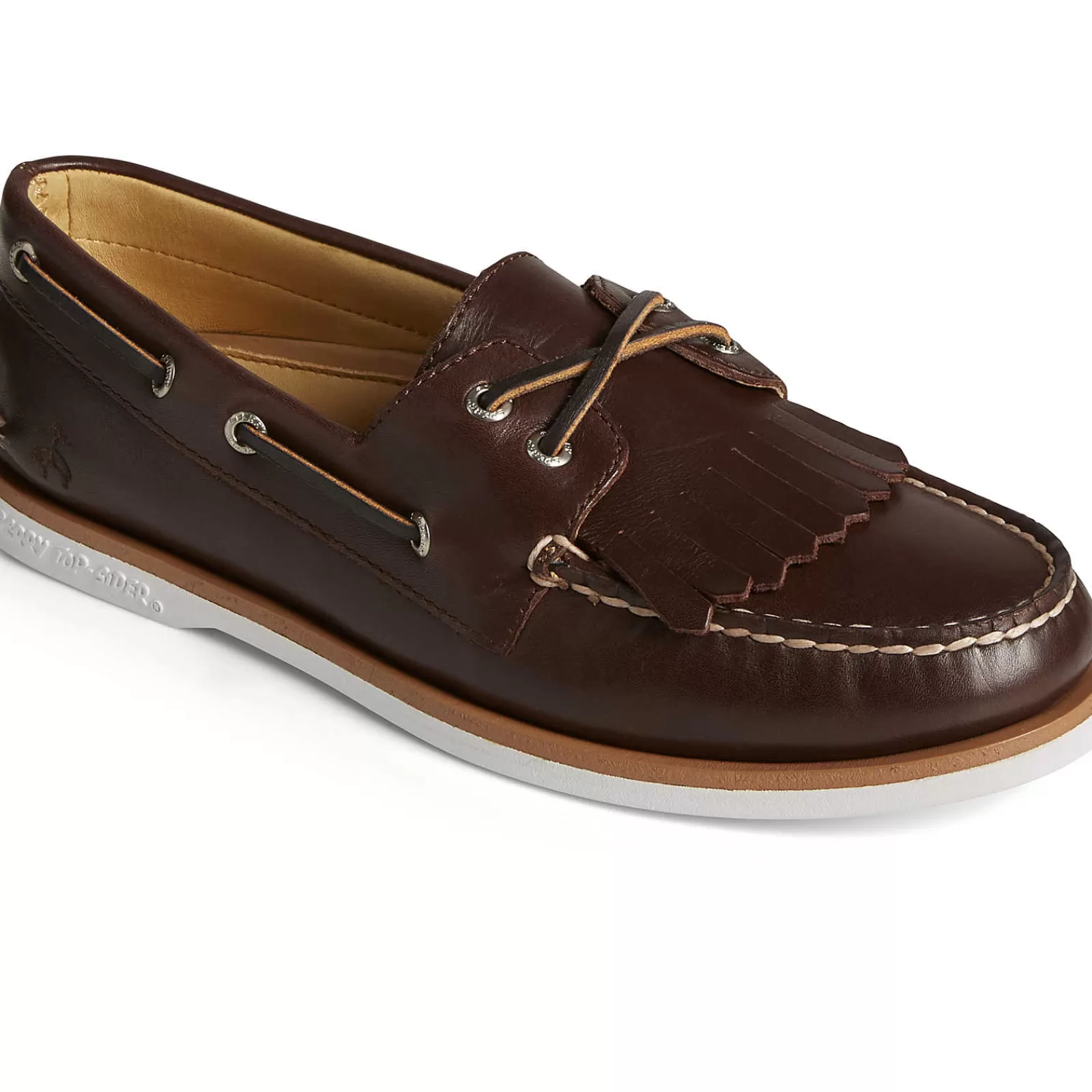 Sperry Men's x Brooks Brothers Authentic Original™ Kiltie Boat Shoe Classic Brown Outlet