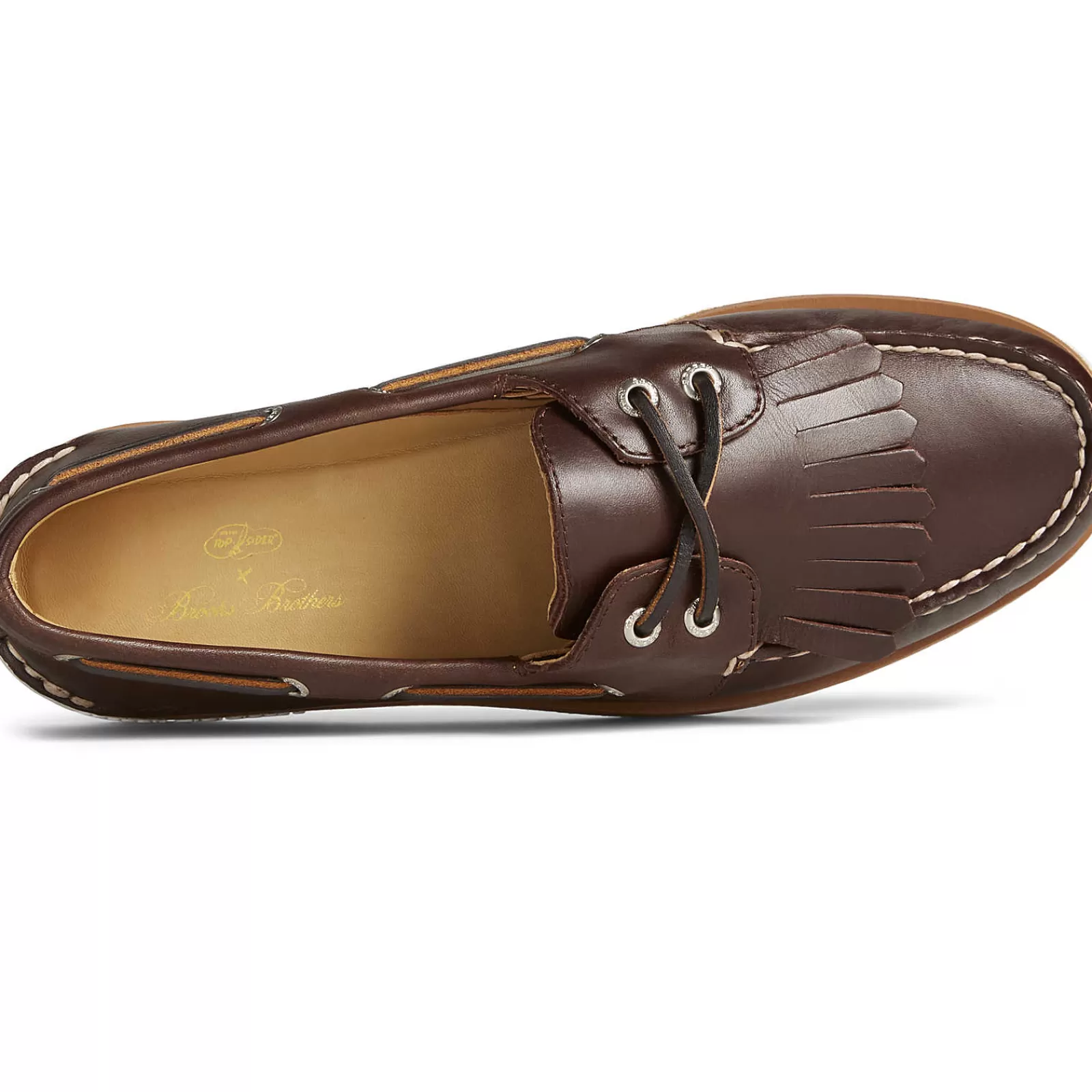 Sperry Men's x Brooks Brothers Authentic Original™ Kiltie Boat Shoe Classic Brown Outlet