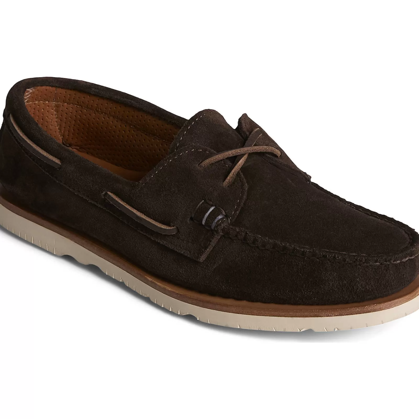 Sperry Men's x Sunspel Authentic Original™ Suede Boat Shoe Ameretto Clearance