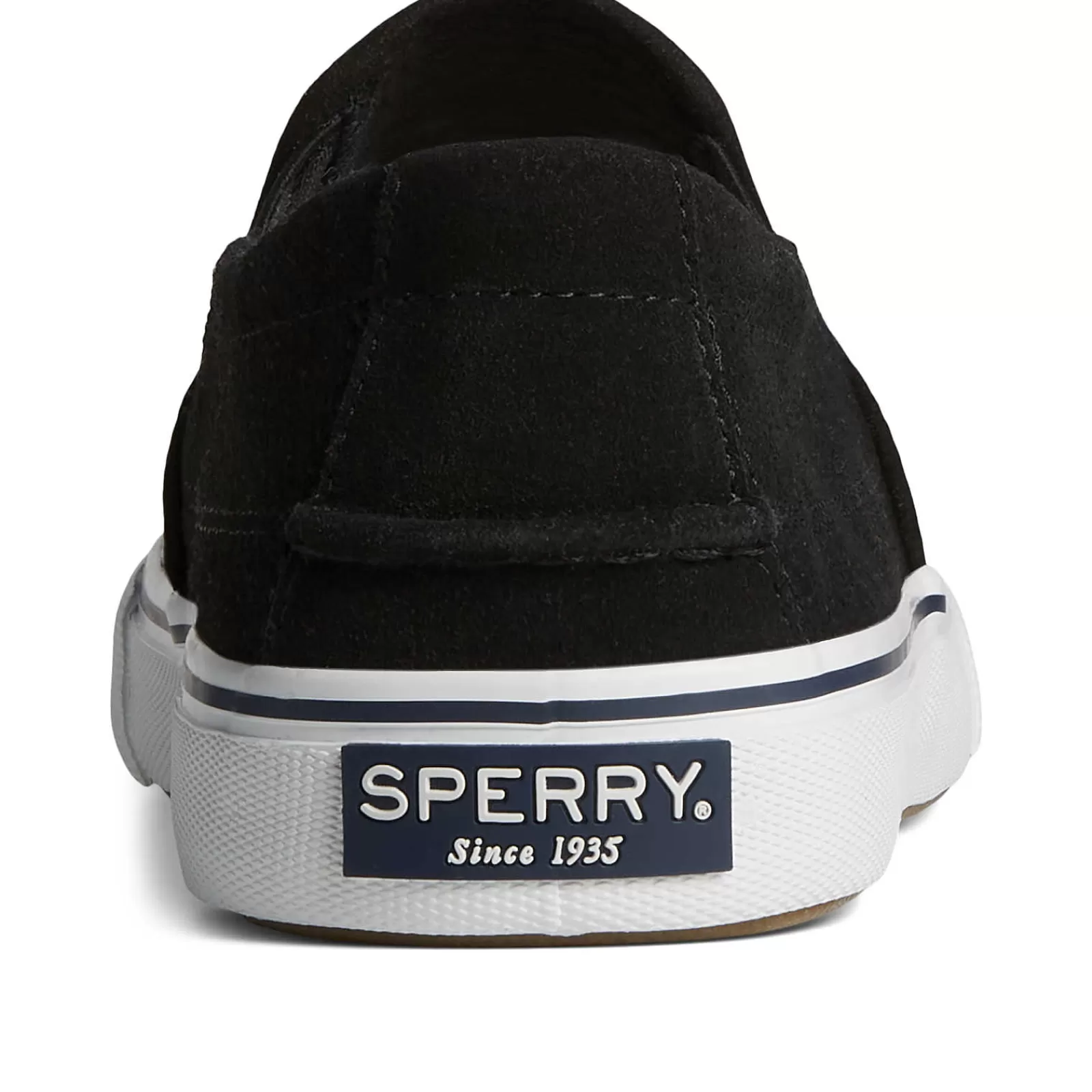 Sperry Men's Striper II Twin Gore Suede Slip On Sneaker Black Cheap