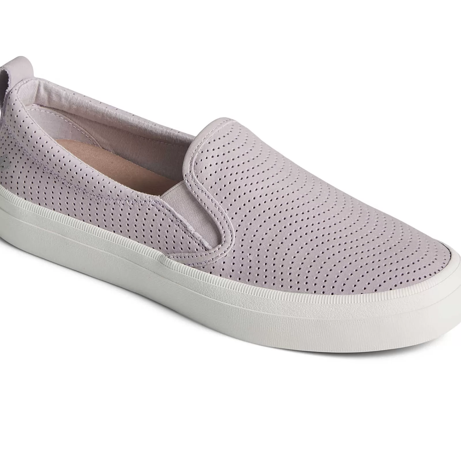 Sperry Women's Crest Twin Gore Leather Wave Perforated Sneaker Lilac Best