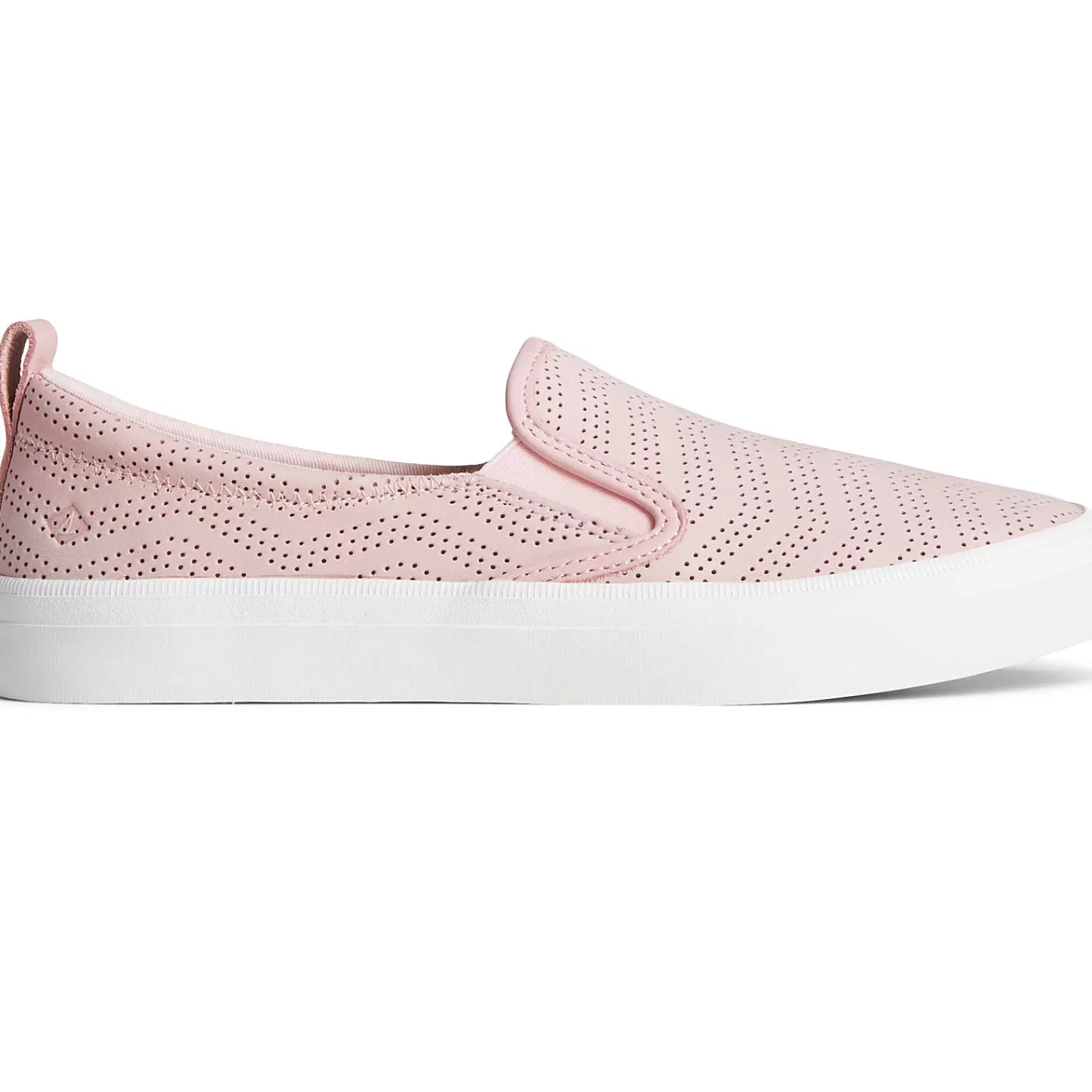 Sperry Women's Crest Twin Gore Perforated Leather Slip On Sneaker Blush Best Sale
