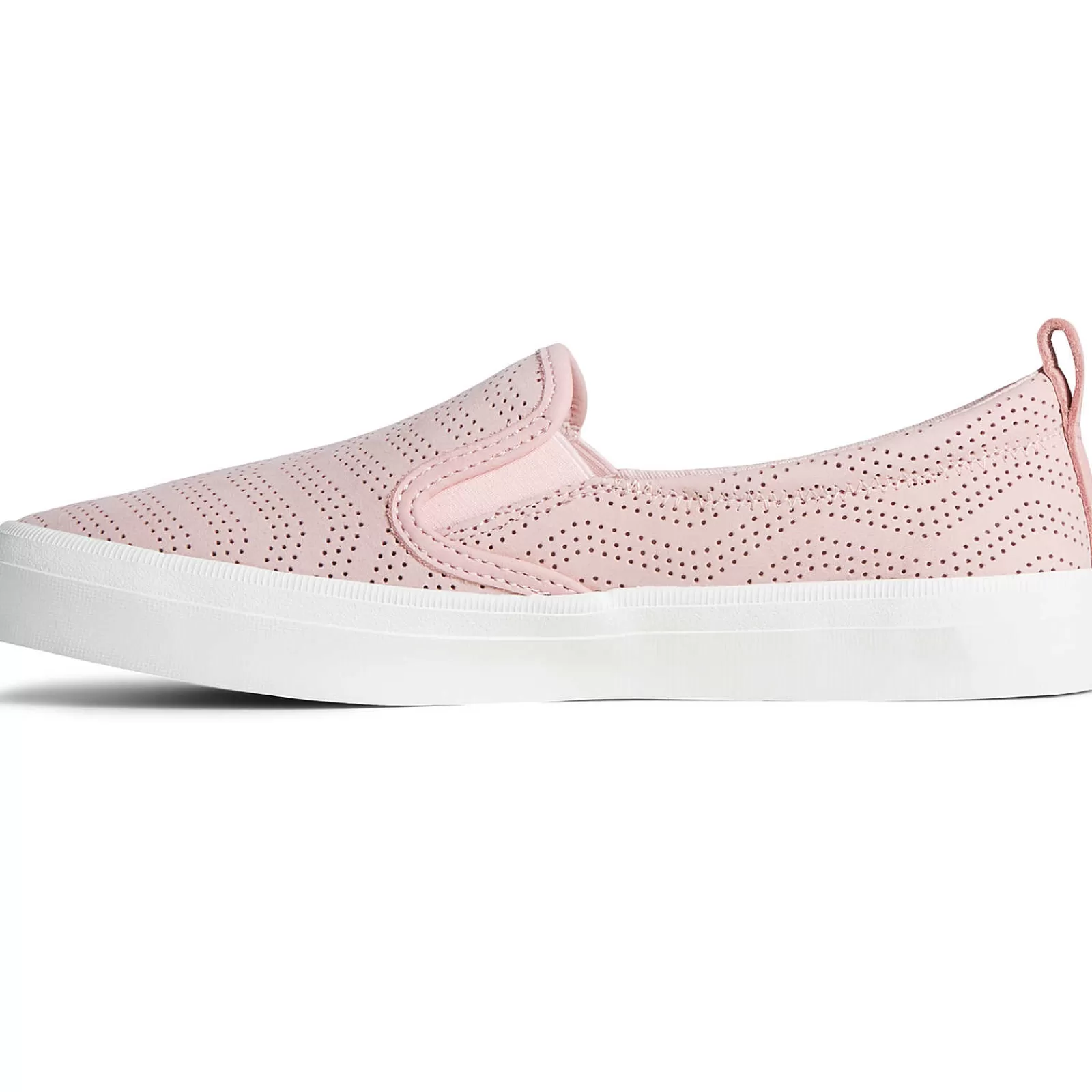 Sperry Women's Crest Twin Gore Perforated Leather Slip On Sneaker Blush Best Sale