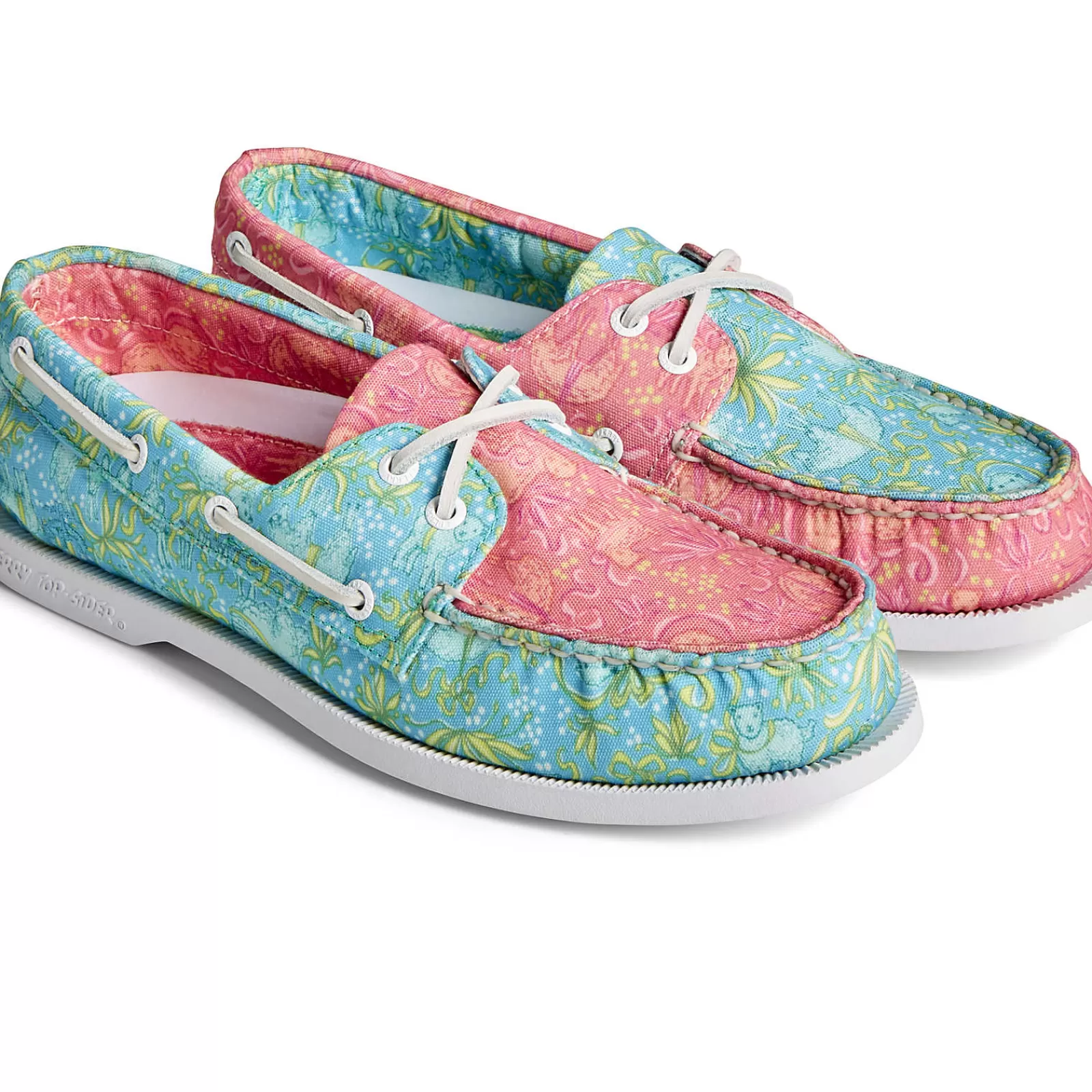 Sperry Women's x Brooks Brothers Authentic Original™ Boat Shoe Pink Multi Cheap